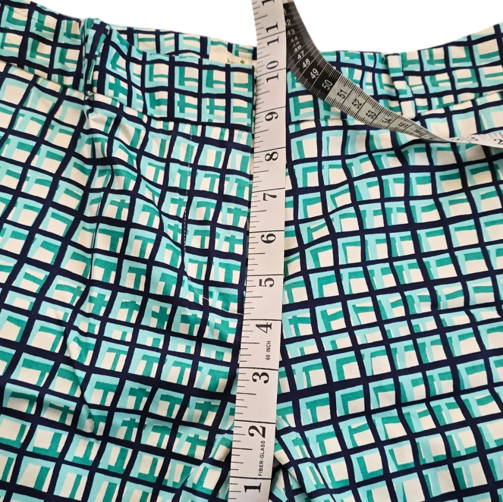 Kate Spade Mindy Breezeblock Plaid Preppy capri Pants Size‎ 4